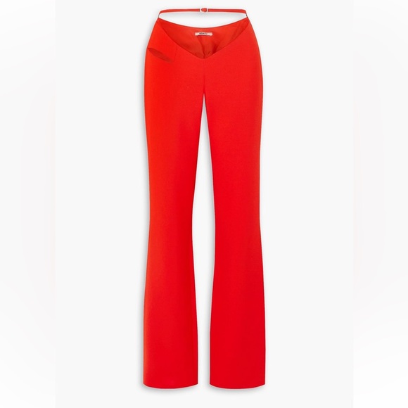 Supriya Lele Cutout Woven Straight Leg Pants, XS - Picture 3 of 4